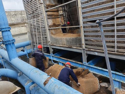 方形冷卻塔的組成與安裝(225噸方形冷卻塔安裝步驟)